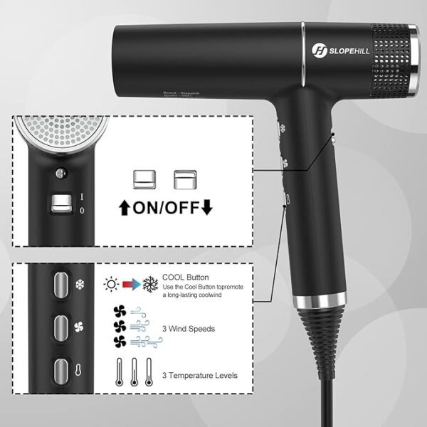 Slopehill Hair Dryer with Unique Brushless Motor - Image 3