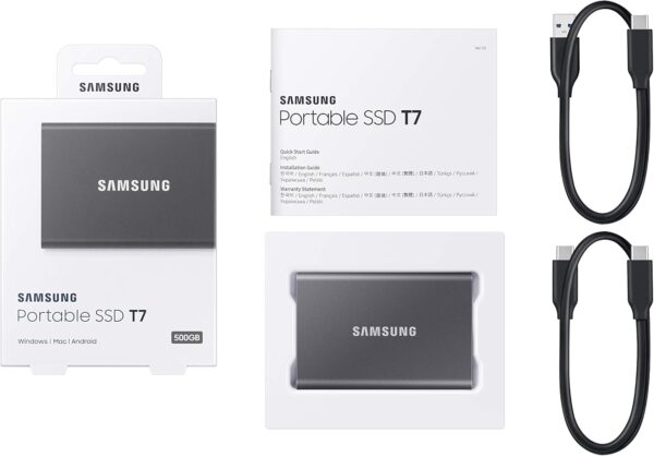 SAMSUNG T7 Portable SSD, 2TB External Solid State Drive, - Image 4