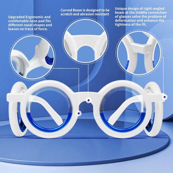 Hion Motion Sickness Glasses, Car Sickness Glasses,Relieve Carsickness Airsickness Seasickness Glasses,Anti Nausea Vertigo Glasses, No Lens Liquid Glasses for Adults or Kids - Image 5