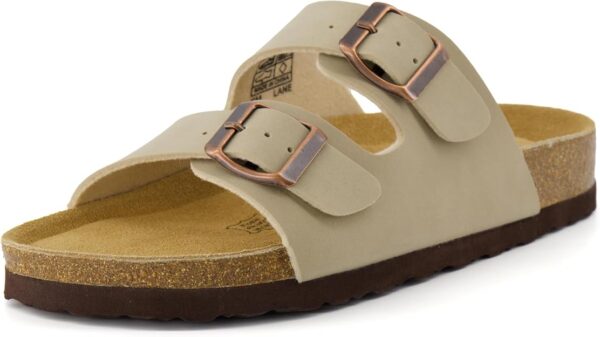 CUSHIONAIRE Lane Cork Footbed Sandals for Women