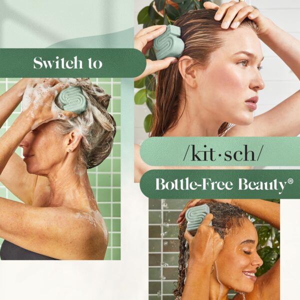 Kitsch Rosemary & Biotin Volumizing Natural Shampoo Bar | Strengthening & Thickening Shampoo for All Hair Types, Made in USA, Vegan, Paraben Sulfate & Cruelty Free Soap - Image 6