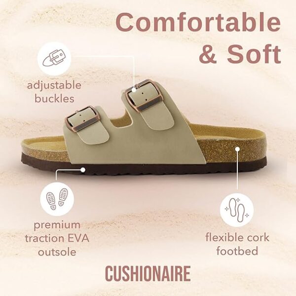 CUSHIONAIRE Lane Cork Footbed Sandals for Women - Image 4