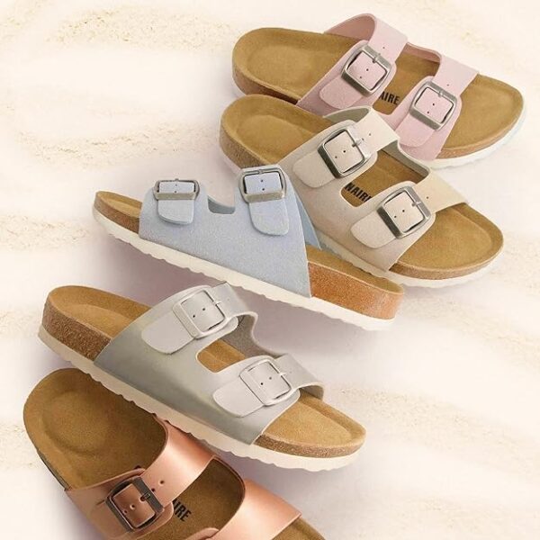 CUSHIONAIRE Lane Cork Footbed Sandals for Women - Image 2